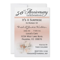 Surprise 50th Anniversary Party Invitations
