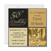 Surprise 50th Birthday Party Invitations