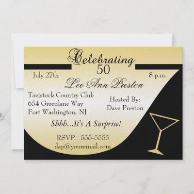 Surprise Birthday Party Invitations on Surprise 50th Birthday Party Invitations   Zazzle Co Uk