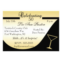 Surprise 50th Birthday Party Invitations