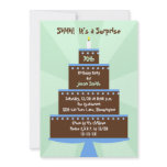 Surprise 70th Birthday Party Invitation -- Cake