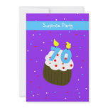Surprise 70th Birthday Party Invitation -- Cupcake