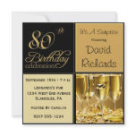 Surprise 80th Birthday Party Invitations