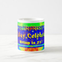 Surprise Birthday Celebration Mugs