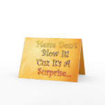 Surprise Birthday Party Invite For HER cards