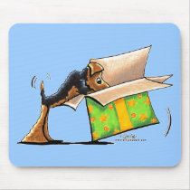 Surprise Me Airedale Welsh Terrier Mouse Pads