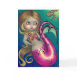 "Surprised Mermaid" Greeting Card