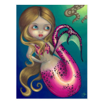 "Surprised Mermaid" Postcard