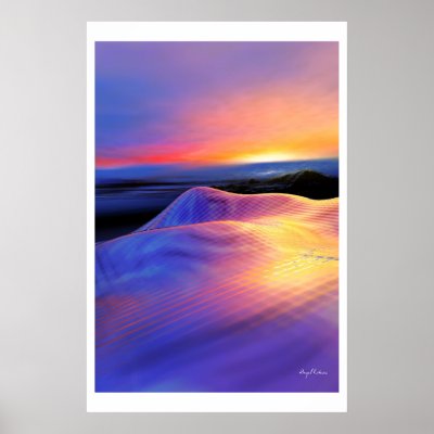 Surreal landscape poster by Estevez
