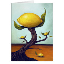 Surreal Lemon Tree Card