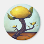 Surreal Lemon Tree Magnets