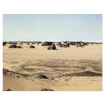 Surreal shapes in sandstone with Land Rover, Alger flyers