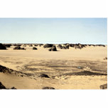 Surreal shapes in sandstone with Land Rover, Alger photo sculptures