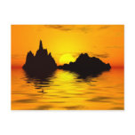 Surreal sunset postcard