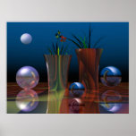 Surrealistic, magical poster "Good night"