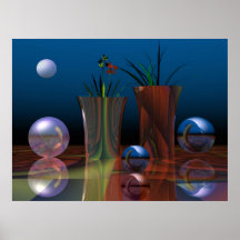 Surrealistic, magical poster "Good night"