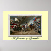 Surrender of Lord Cornwallis at Yorktown Poster