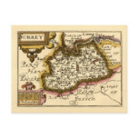 Surrey County Map, England postcards