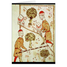 Surveying and demarcation of land greeting card