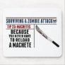 SURVIVING A ZOMBIE ATTACK; MACHETES MOUSEPAD