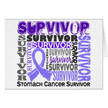 Survivor 10 Stomach Cancer Card