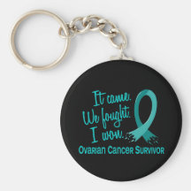 Survivor 11 Ovarian Cancer Key Chain