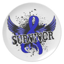Survivor 16 Anal Cancer Party Plates