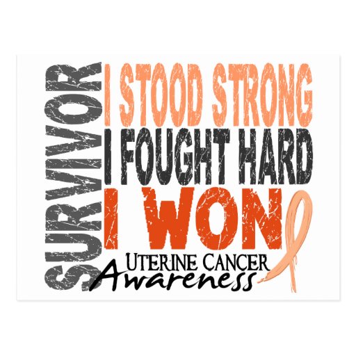 Survivor 4 Uterine Cancer Post Card