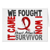Survivor 5 Heart Attack Greeting Card