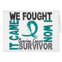 Survivor 5 Ovarian Cancer Greeting Cards