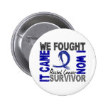 Survivor 5 Rectal Cancer Button