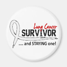 Survivor 8 Lung Cancer Magnet