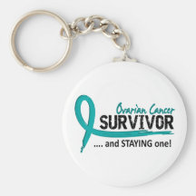 Survivor 8 Ovarian Cancer Key Chains