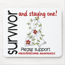 Survivor 9 Mesothelioma Mousepads