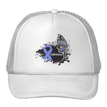 Survivor Abstract Butterfly Stomach Cancer Hats
