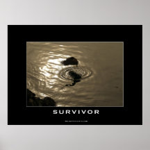 SURVIVOR Bald Eagle Motivational Poster