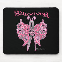 Survivor Celtic Butterfly - Breast Cancer Mouse Mat