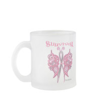 Survivor Celtic Butterfly - Breast Cancer Mugs