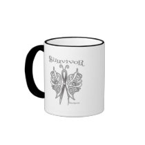 Survivor Celtic Butterfly - Lung Cancer Coffee Mug