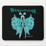 Survivor Celtic Butterfly - Ovarian Cancer mousepads
