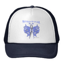 Survivor Celtic Butterfly - Stomach Cancer Hat