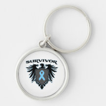 Survivor Crest For Prostate Cancer Survivors Key Chains