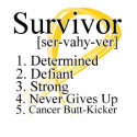 Survivor Definition - Neuroblastoma Cancer t-shirts
