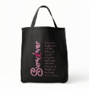 Survivor Large Grocery Tote bags