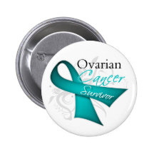 Survivor - Ovarian Cancer Pinback Buttons