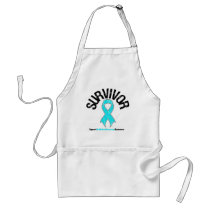 SURVIVOR Ribbon Addiction Recovery Apron