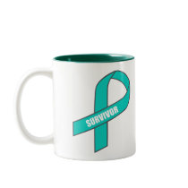 Survivor (Teal Ribbon) Mugs