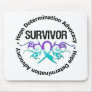 Survivor Tribal Ribbon Domestic Violence Mousepads