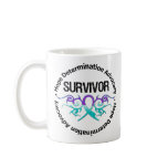 Survivor Tribal Ribbon Domestic Violence mugs