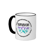 Survivor Tribal Ribbon Domestic Violence Mugs